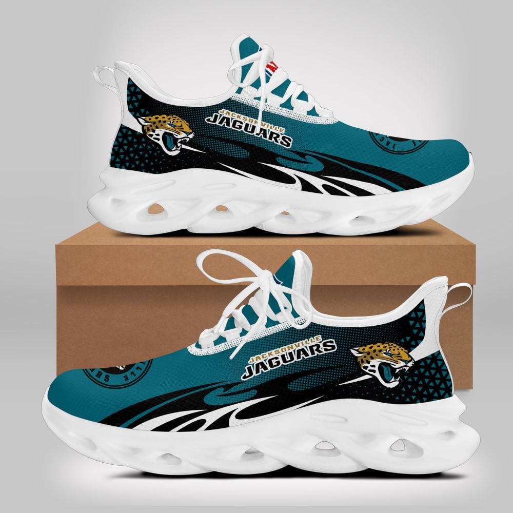 Ideafootwear Jacksonville Jaguars NFL Max Soul Shoes Sneakers For Men And Women