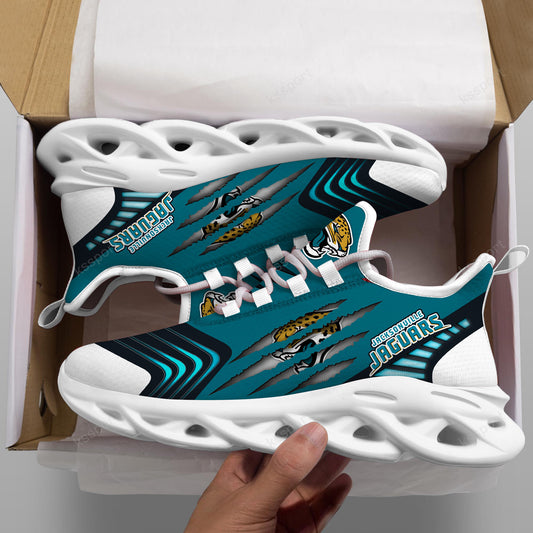 Ideafootwear Jacksonville Jaguars NFL Max Soul Shoes Sneakers For Men And Women