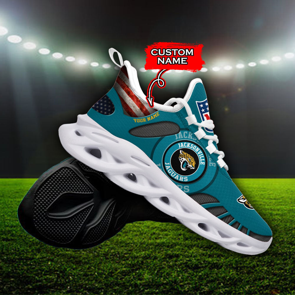 Ideafootwear Jacksonville Jaguars NFL Max Soul Shoes Sneakers For Men And Women