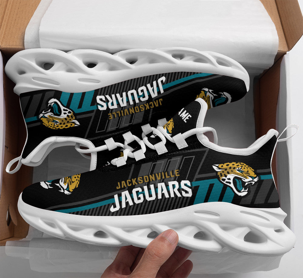 Ideafootwear Jacksonville Jaguars NFL Max Soul Shoes Sneakers For Men And Women