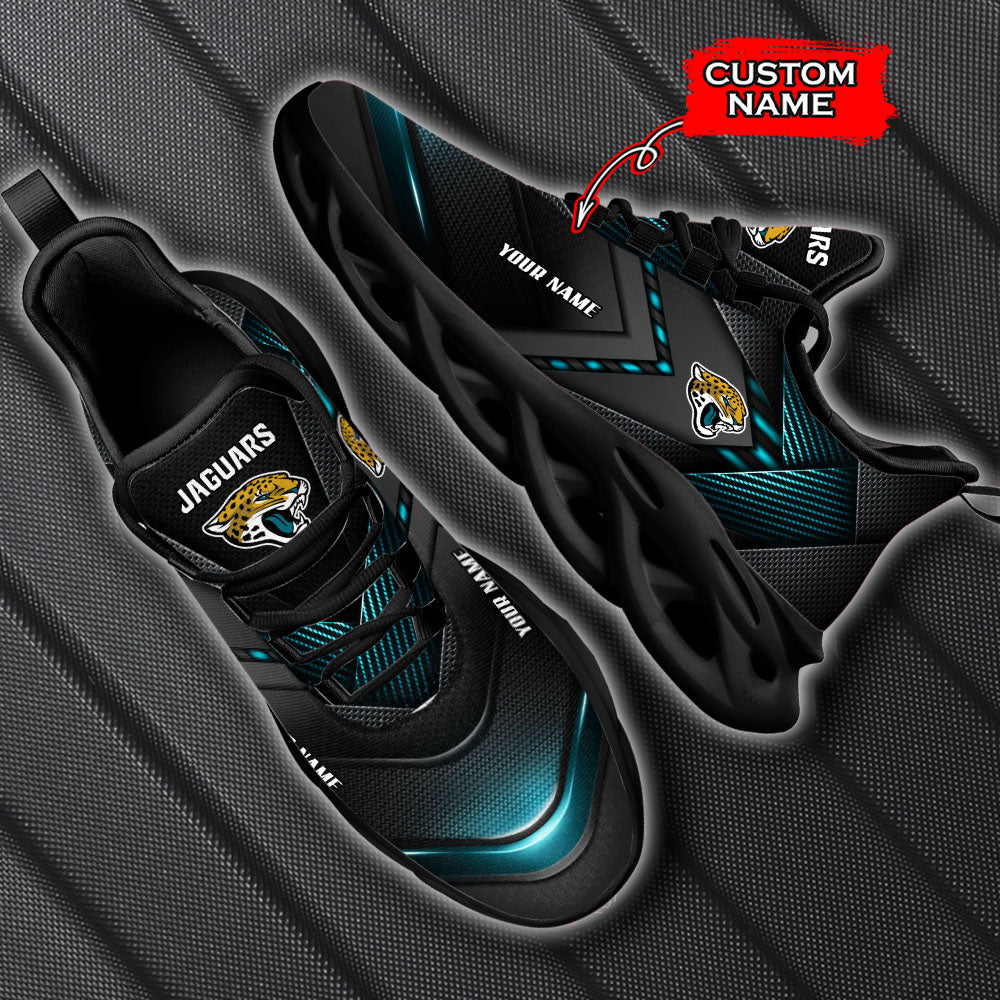 Ideafootwear Jacksonville Jaguars NFL Max Soul Shoes Sneakers For Men And Women