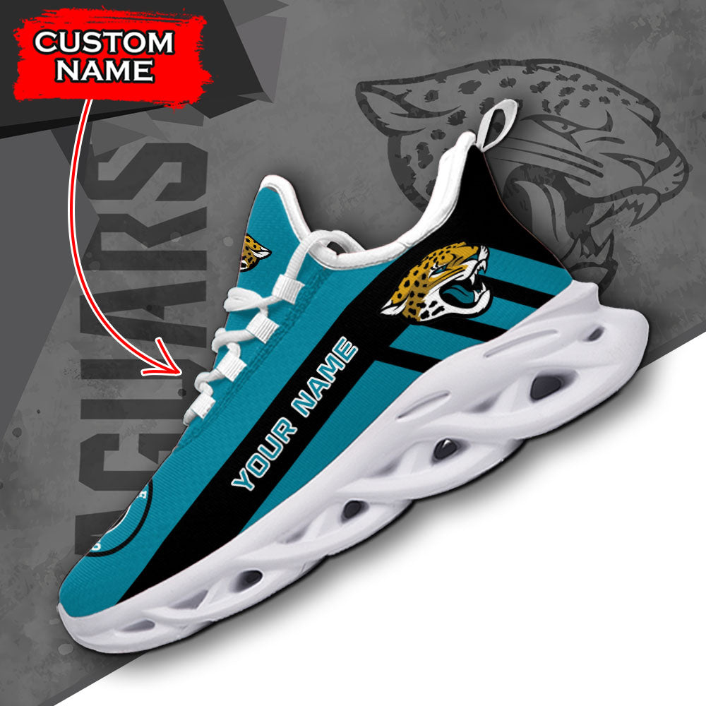 Ideafootwear Jacksonville Jaguars NFL Max Soul Shoes Sneakers For Men And Women