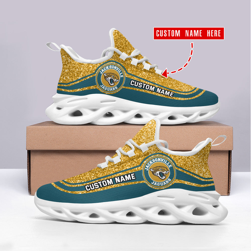 Ideafootwear Jacksonville Jaguars NFL Max Soul Shoes Sneakers For Men And Women