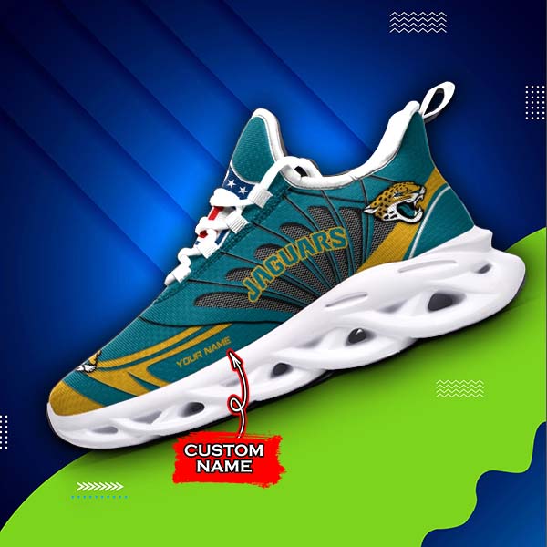 Ideafootwear Jacksonville Jaguars NFL Max Soul Shoes Sneakers For Men And Women
