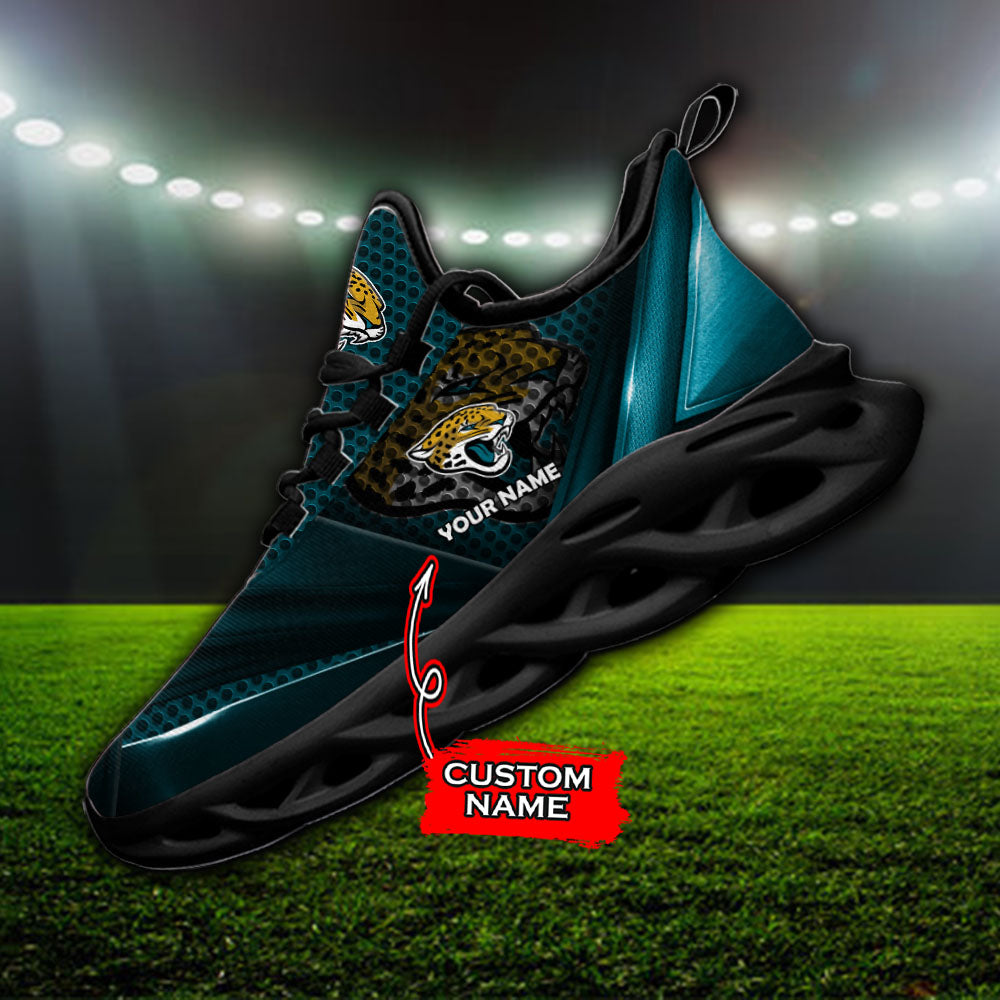 Ideafootwear Jacksonville Jaguars NFL Max Soul Shoes Sneakers For Men And Women