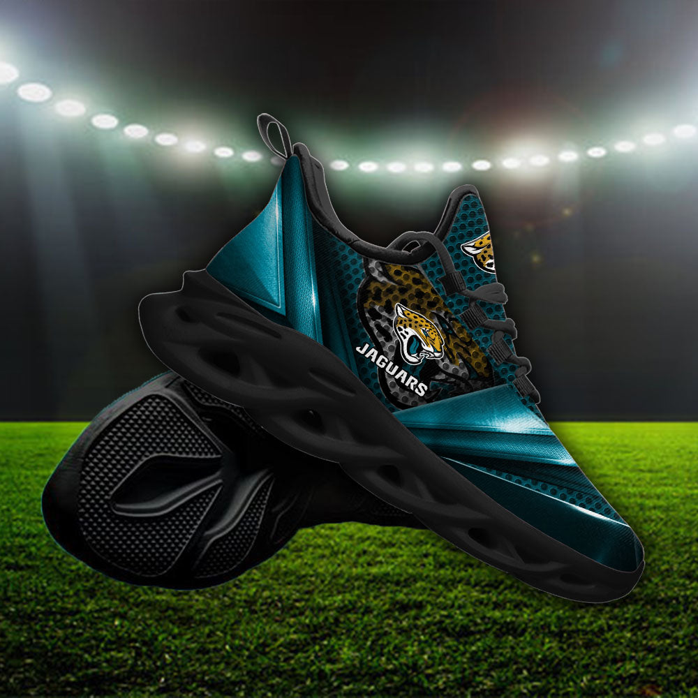 Ideafootwear Jacksonville Jaguars NFL Max Soul Shoes Sneakers For Men And Women