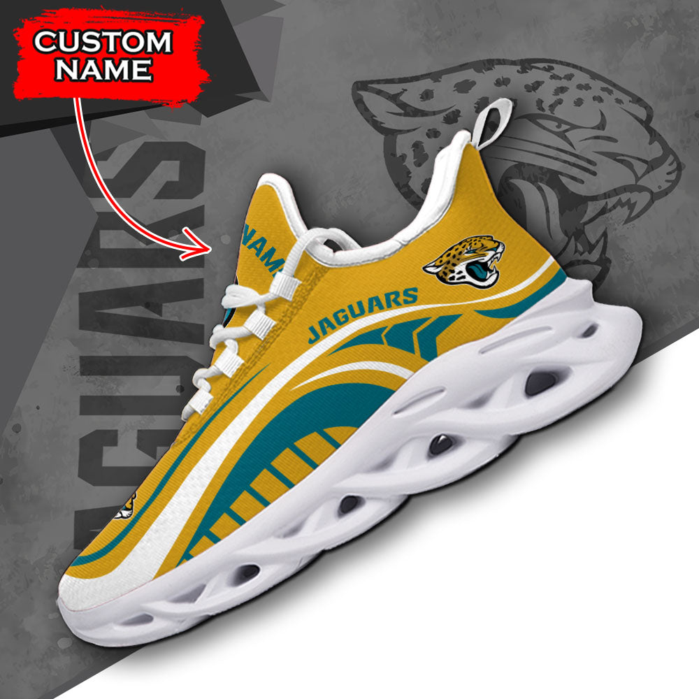 Ideafootwear Jacksonville Jaguars NFL Max Soul Shoes Sneakers For Men And Women