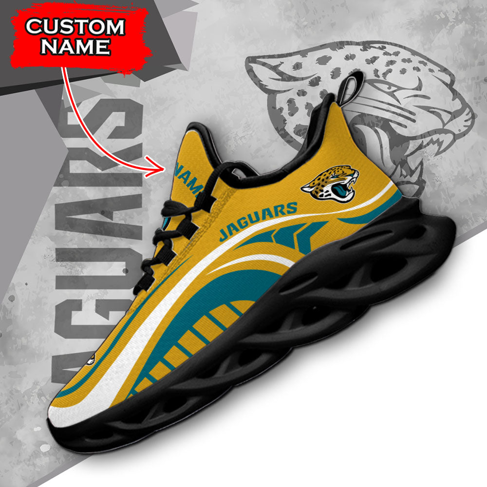 Ideafootwear Jacksonville Jaguars NFL Max Soul Shoes Sneakers For Men And Women
