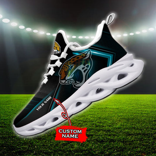 Ideafootwear Jacksonville Jaguars NFL Max Soul Shoes Sneakers For Men And Women