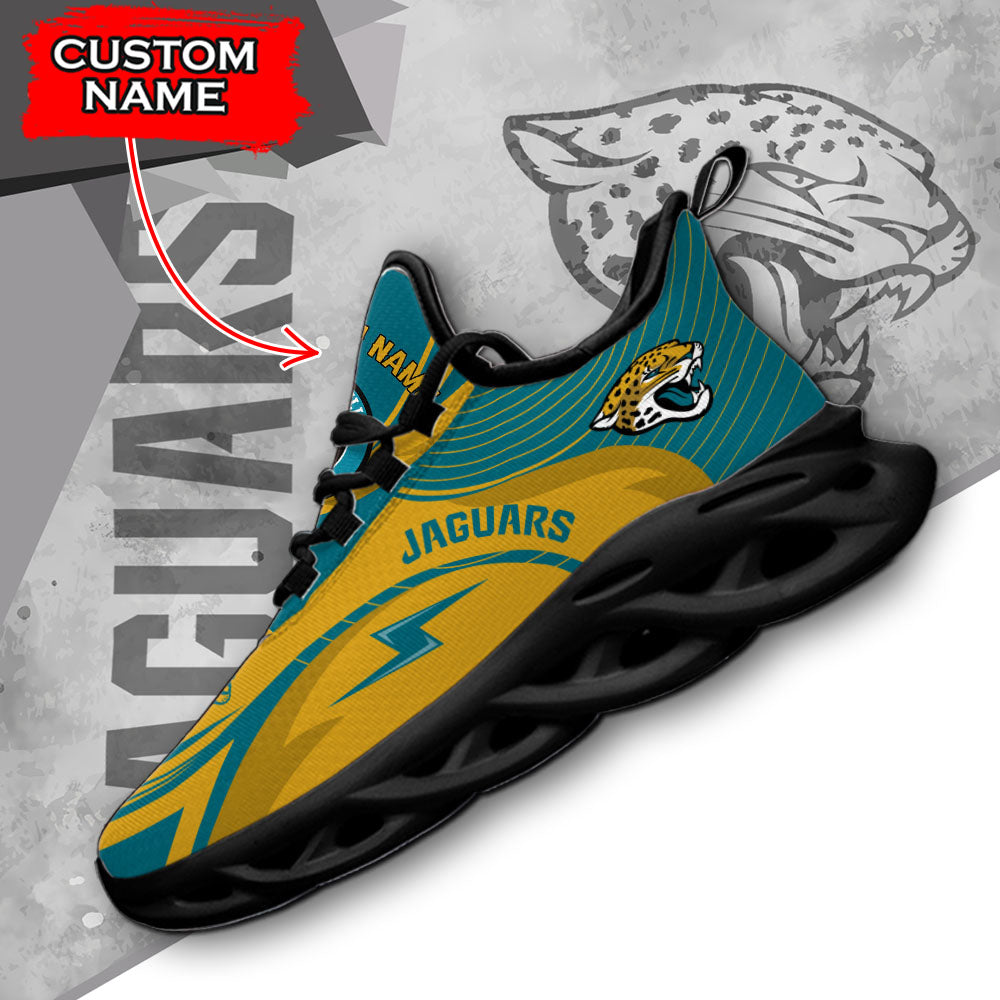 Ideafootwear Jacksonville Jaguars NFL Max Soul Shoes Sneakers For Men And Women