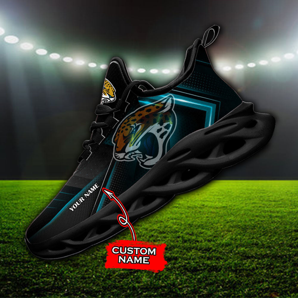 Ideafootwear Jacksonville Jaguars NFL Max Soul Shoes Sneakers For Men And Women