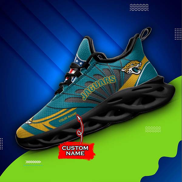 Ideafootwear Jacksonville Jaguars NFL Max Soul Shoes Sneakers For Men And Women