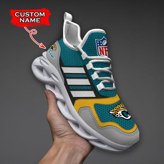 Ideafootwear Jacksonville Jaguars NFL Max Soul Shoes Sneakers For Men And Women