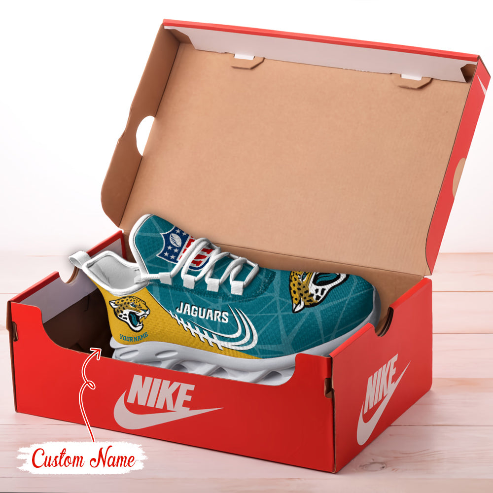 Ideafootwear Jacksonville Jaguars NFL Max Soul Shoes Sneakers For Men And Women