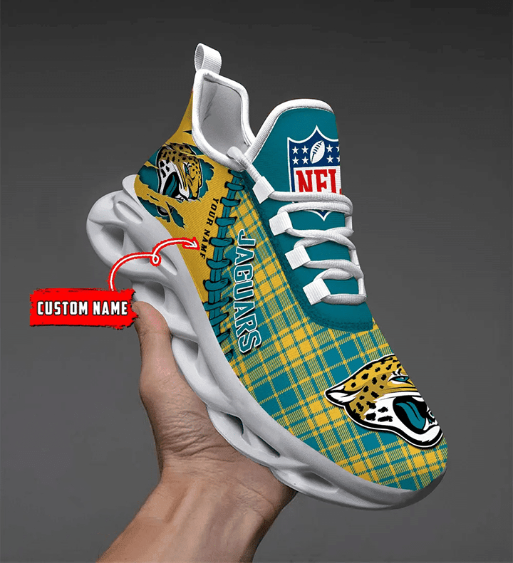 Ideafootwear Jacksonville Jaguars NFL Max Soul Shoes Sneakers For Men And Women