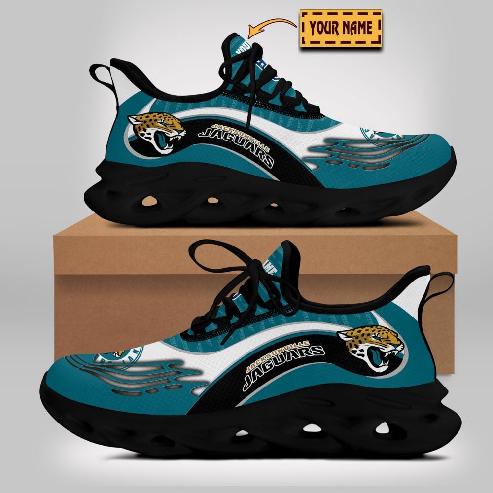 Ideafootwear Jacksonville Jaguars NFL Max Soul Shoes Sneakers For Men And Women
