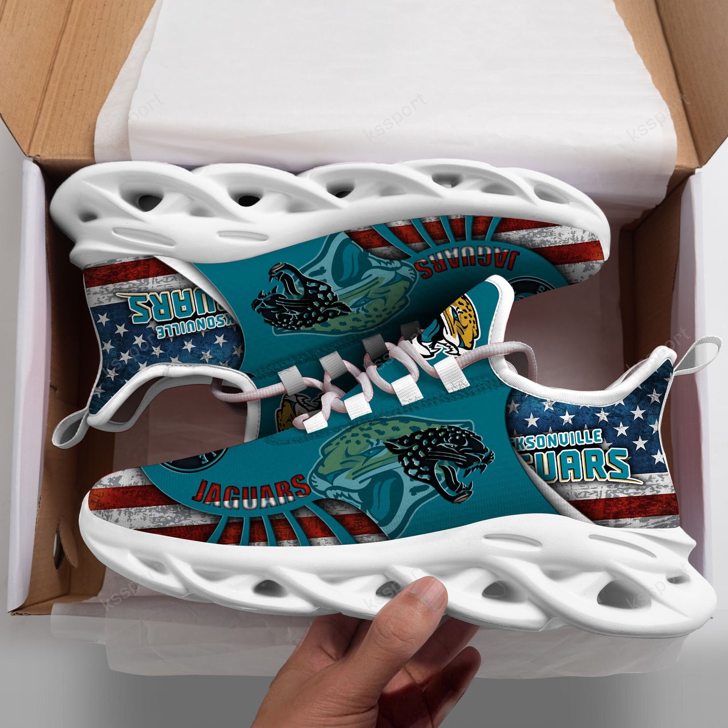 Ideafootwear Jacksonville Jaguars NFL Max Soul Shoes Sneakers For Men And Women