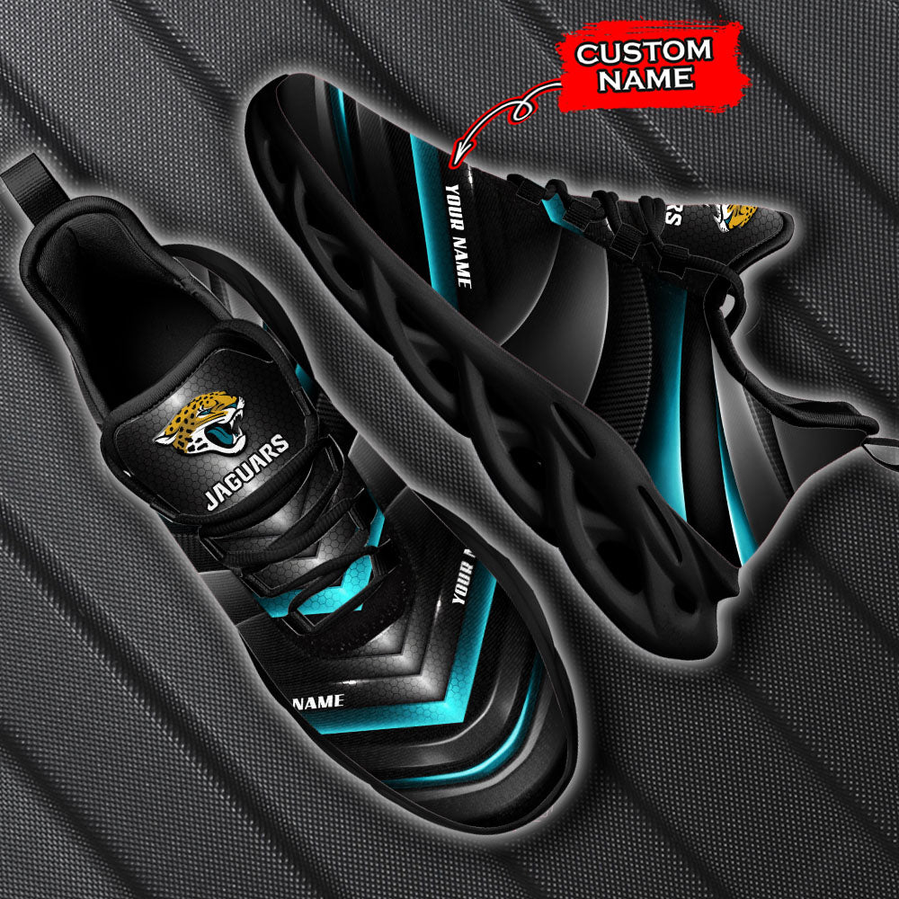 Ideafootwear Jacksonville Jaguars NFL Max Soul Shoes Sneakers For Men And Women