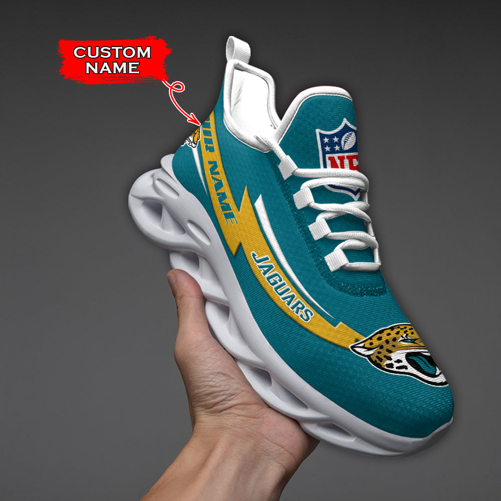 Ideafootwear Jacksonville Jaguars NFL Max Soul Shoes Sneakers For Men And Women