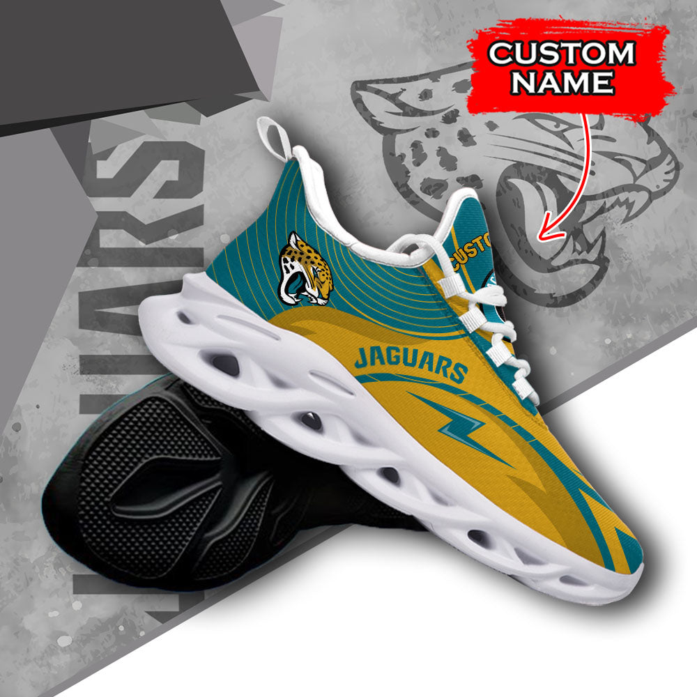 Ideafootwear Jacksonville Jaguars NFL Max Soul Shoes Sneakers For Men And Women