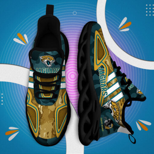 Ideafootwear Jacksonville Jaguars NFL Max Soul Shoes Sneakers For Men And Women