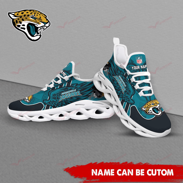 Ideafootwear Jacksonville Jaguars NFL Max Soul Shoes Sneakers For Men And Women