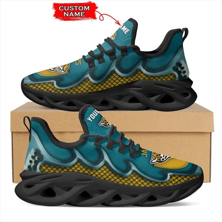 Ideafootwear Jacksonville Jaguars NFL Max Soul Shoes Sneakers For Men And Women