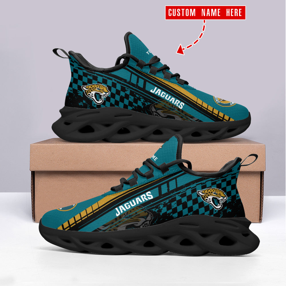 Ideafootwear Jacksonville Jaguars NFL Max Soul Shoes Sneakers For Men And Women