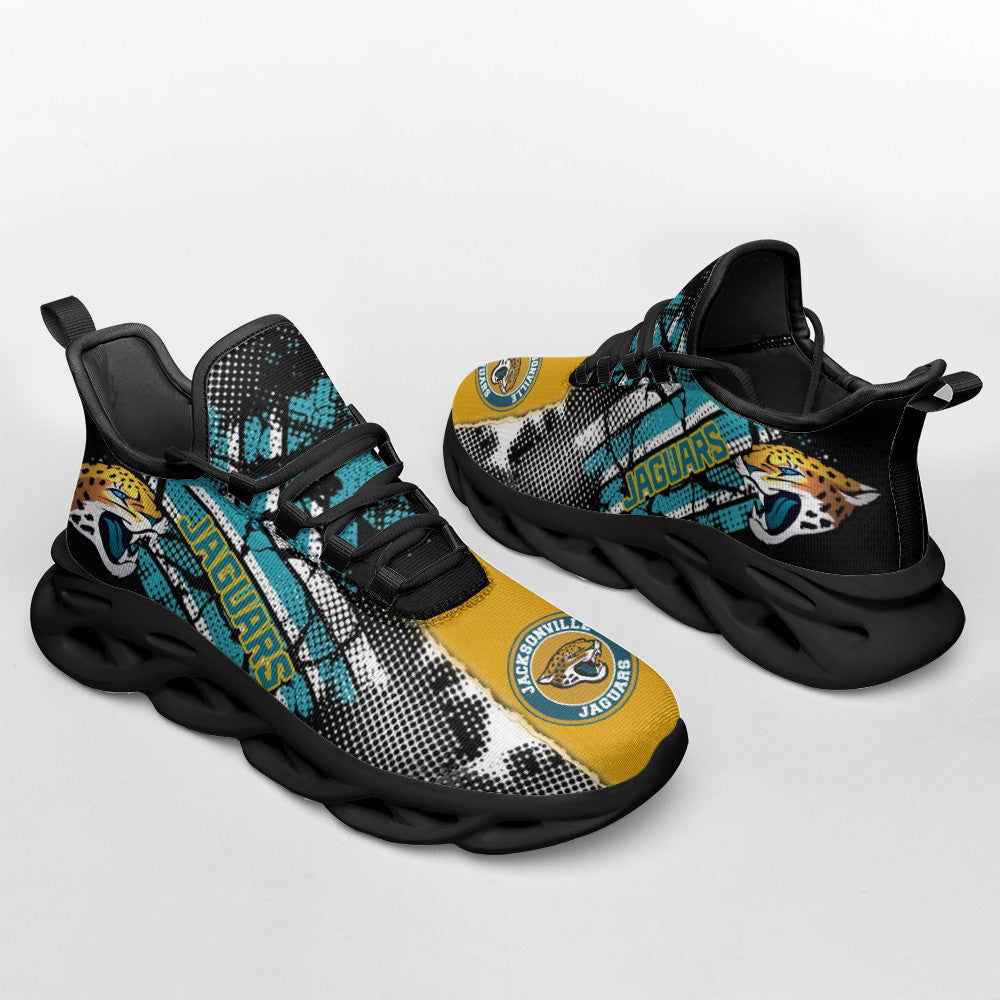 Ideafootwear Jacksonville Jaguars NFL Max Soul Shoes Sneakers For Men And Women