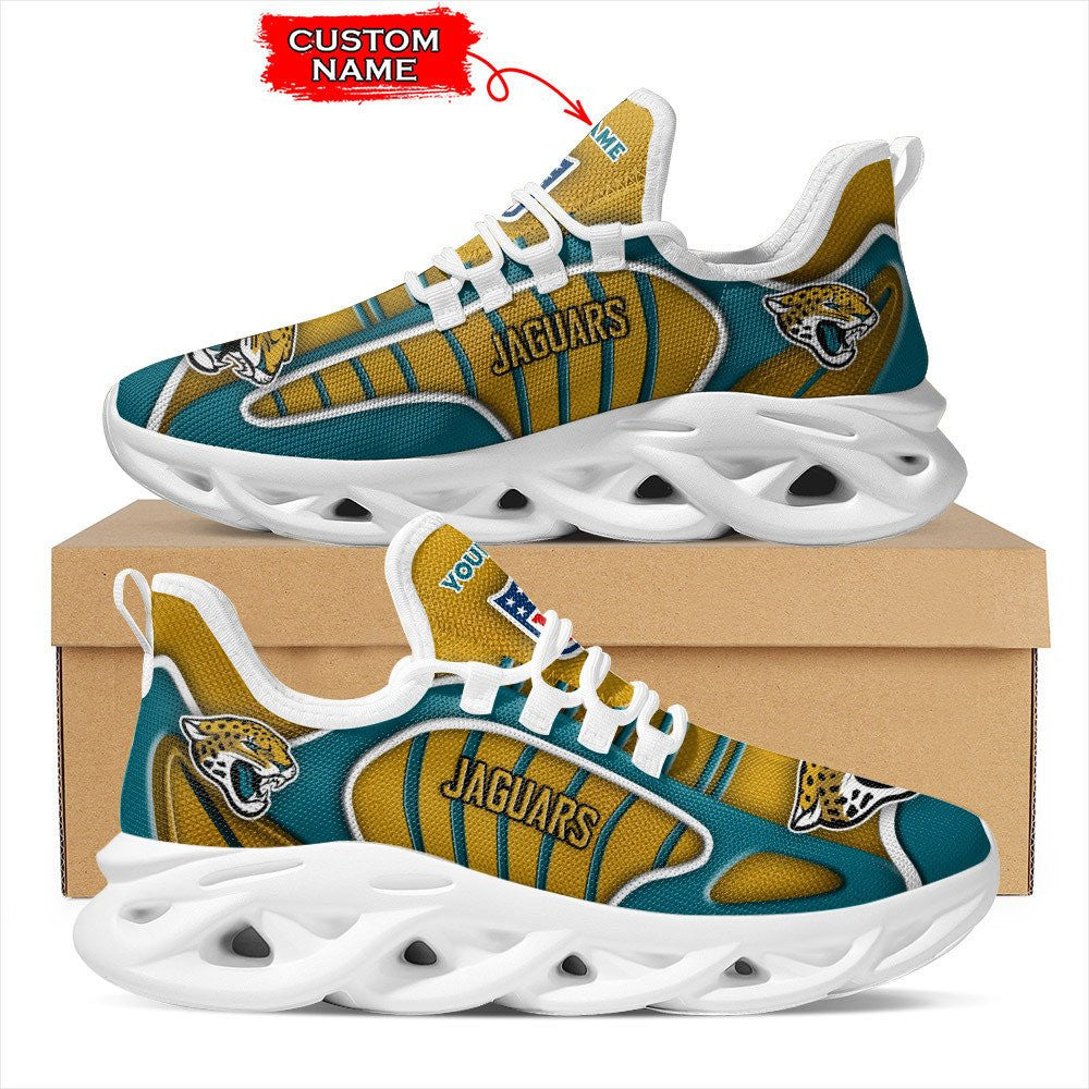 Ideafootwear Jacksonville Jaguars NFL Max Soul Shoes Sneakers For Men And Women