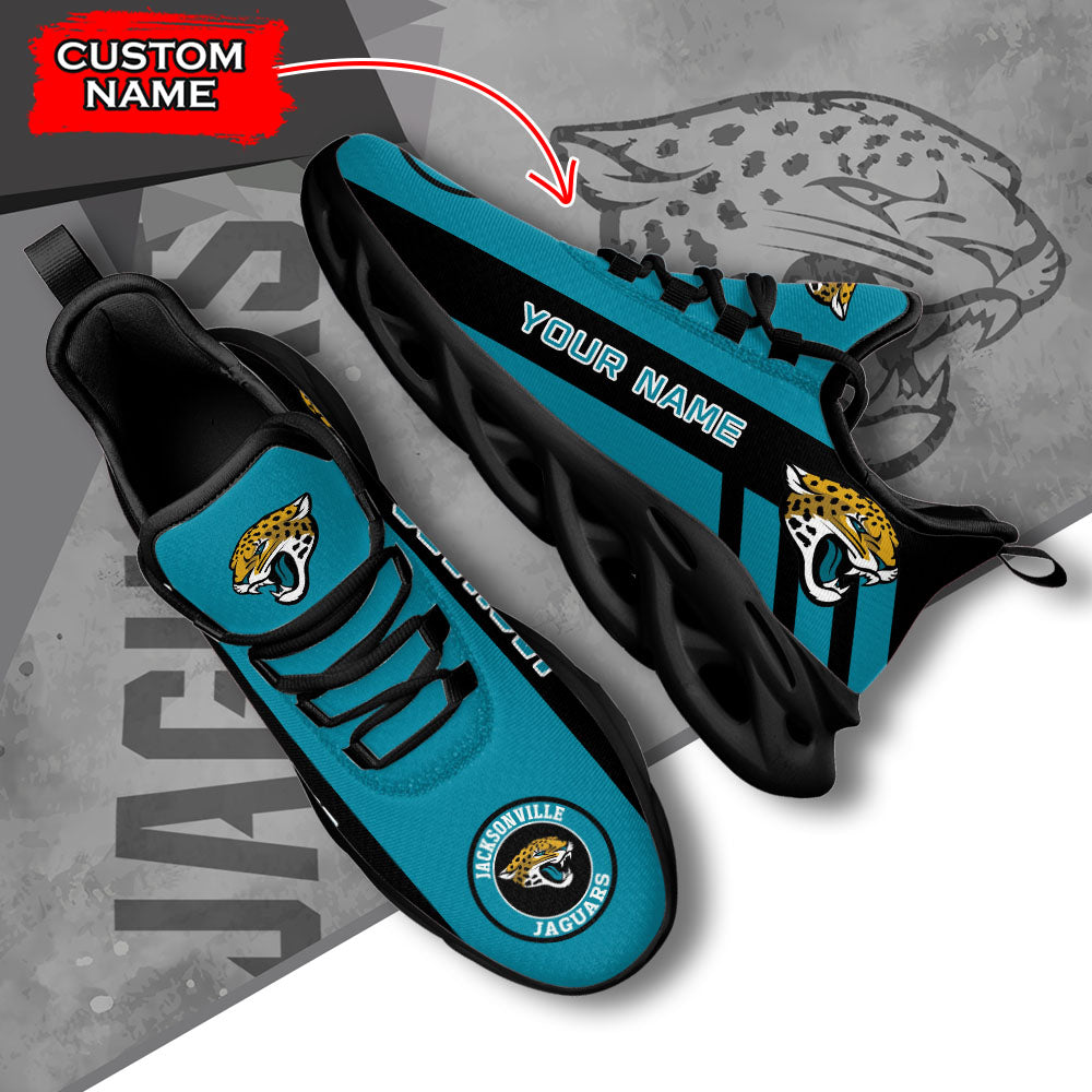Ideafootwear Jacksonville Jaguars NFL Max Soul Shoes Sneakers For Men And Women