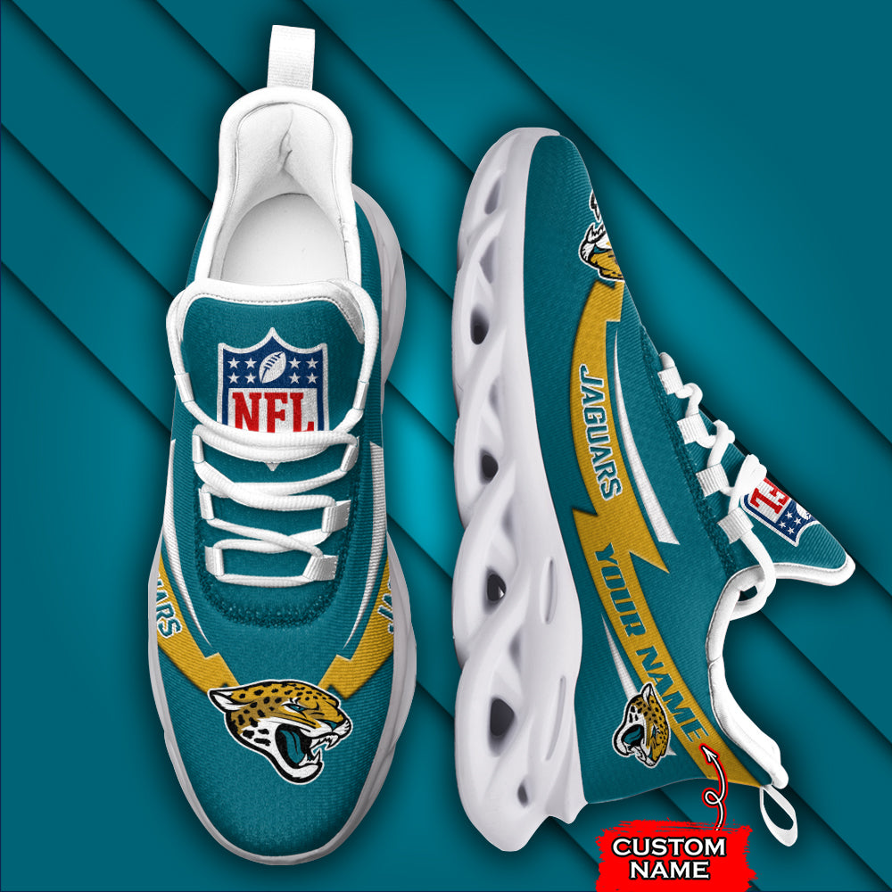 Ideafootwear Jacksonville Jaguars NFL Max Soul Shoes Sneakers For Men And Women