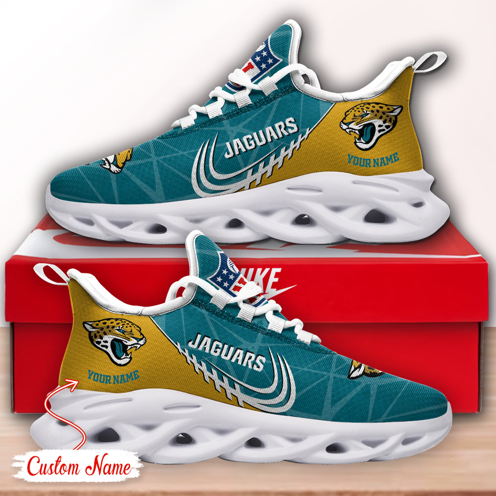 Ideafootwear Jacksonville Jaguars NFL Max Soul Shoes Sneakers For Men And Women