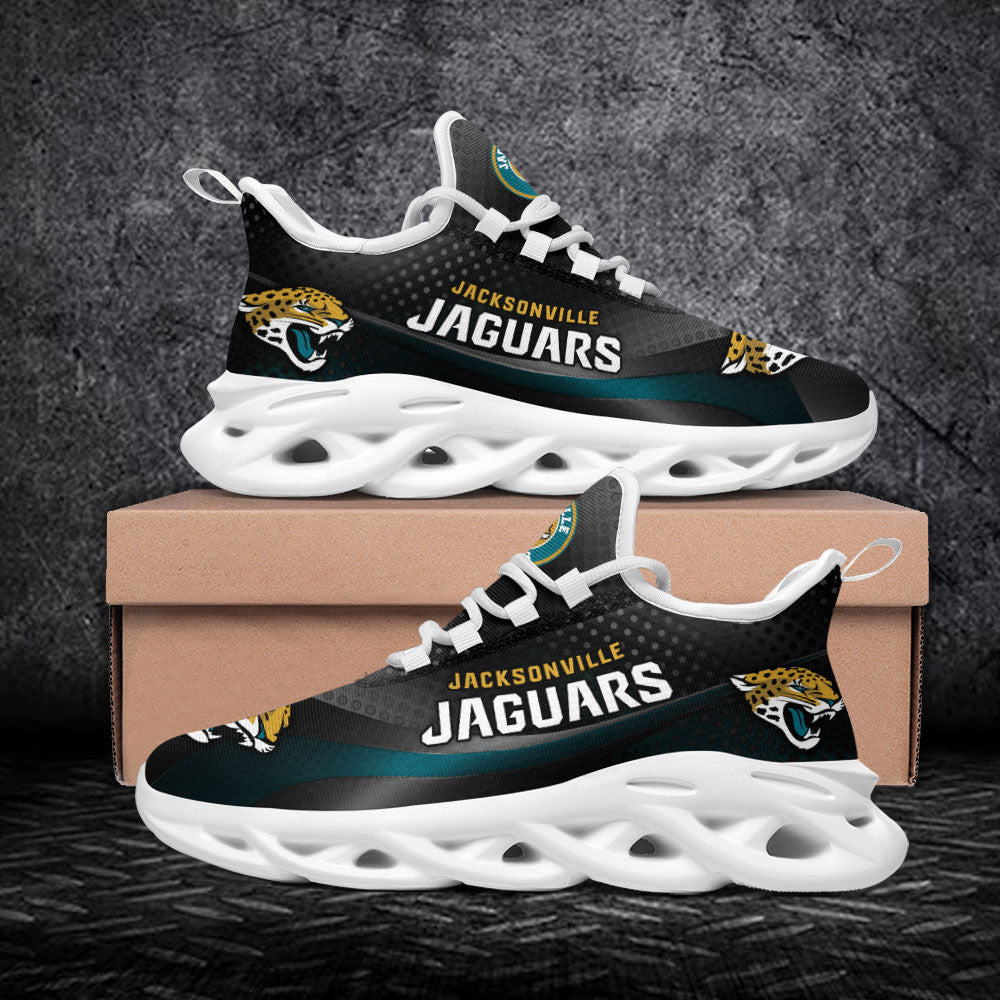 Ideafootwear Jacksonville Jaguars NFL Max Soul Shoes Sneakers For Men And Women