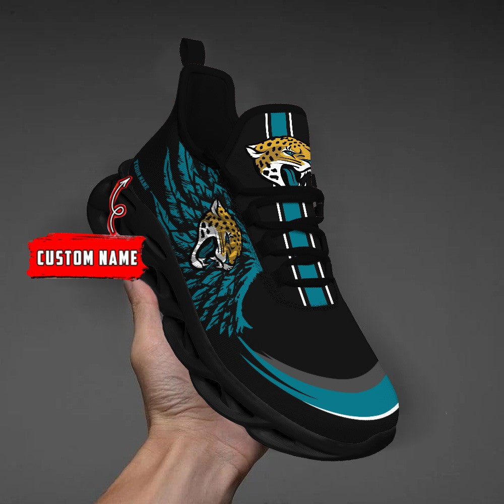 Ideafootwear Jacksonville Jaguars NFL Max Soul Shoes Sneakers For Men And Women