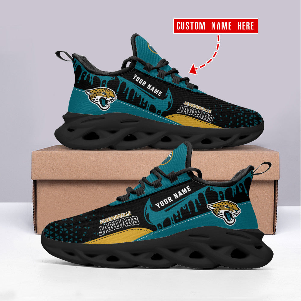 Ideafootwear Jacksonville Jaguars NFL Max Soul Shoes Sneakers For Men And Women