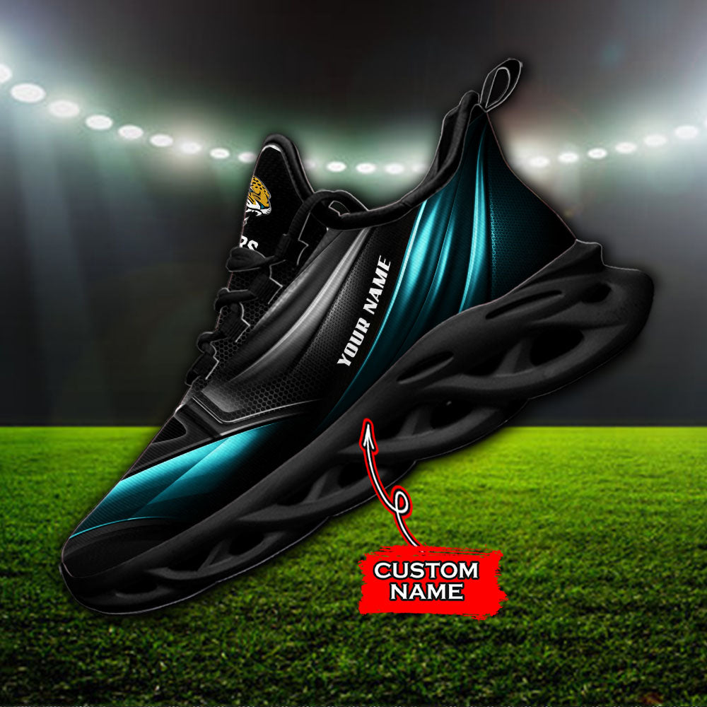 Ideafootwear Jacksonville Jaguars NFL Max Soul Shoes Sneakers For Men And Women
