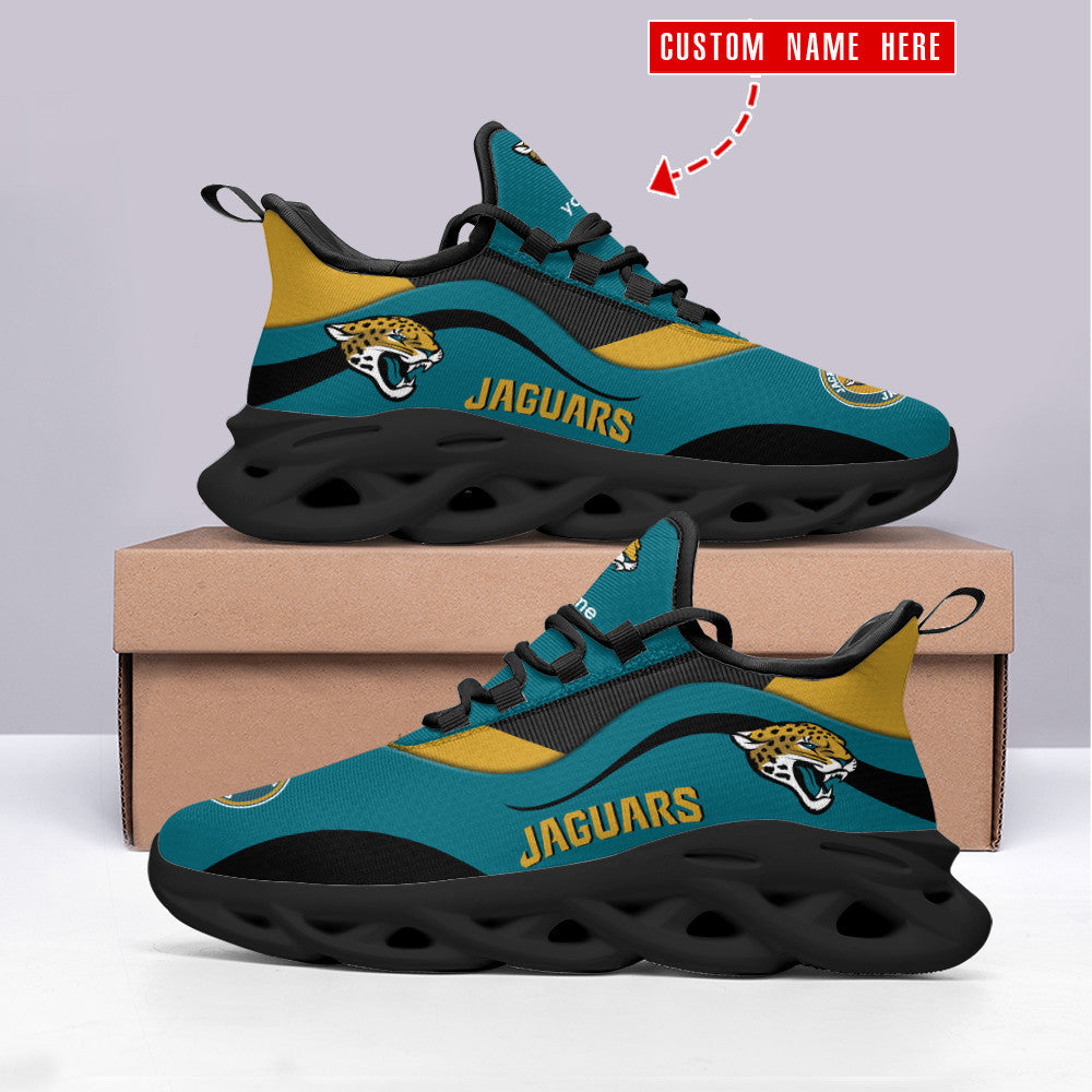 Ideafootwear Jacksonville Jaguars NFL Max Soul Shoes Sneakers For Men And Women