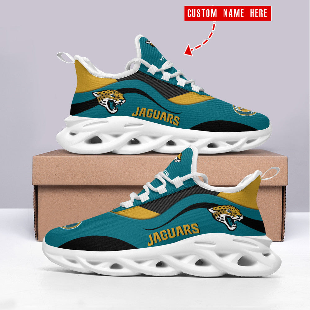 Ideafootwear Jacksonville Jaguars NFL Max Soul Shoes Sneakers For Men And Women