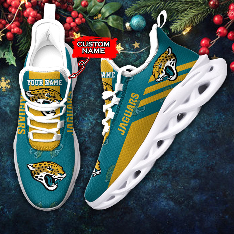 Ideafootwear Jacksonville Jaguars NFL Max Soul Shoes Sneakers For Men And Women