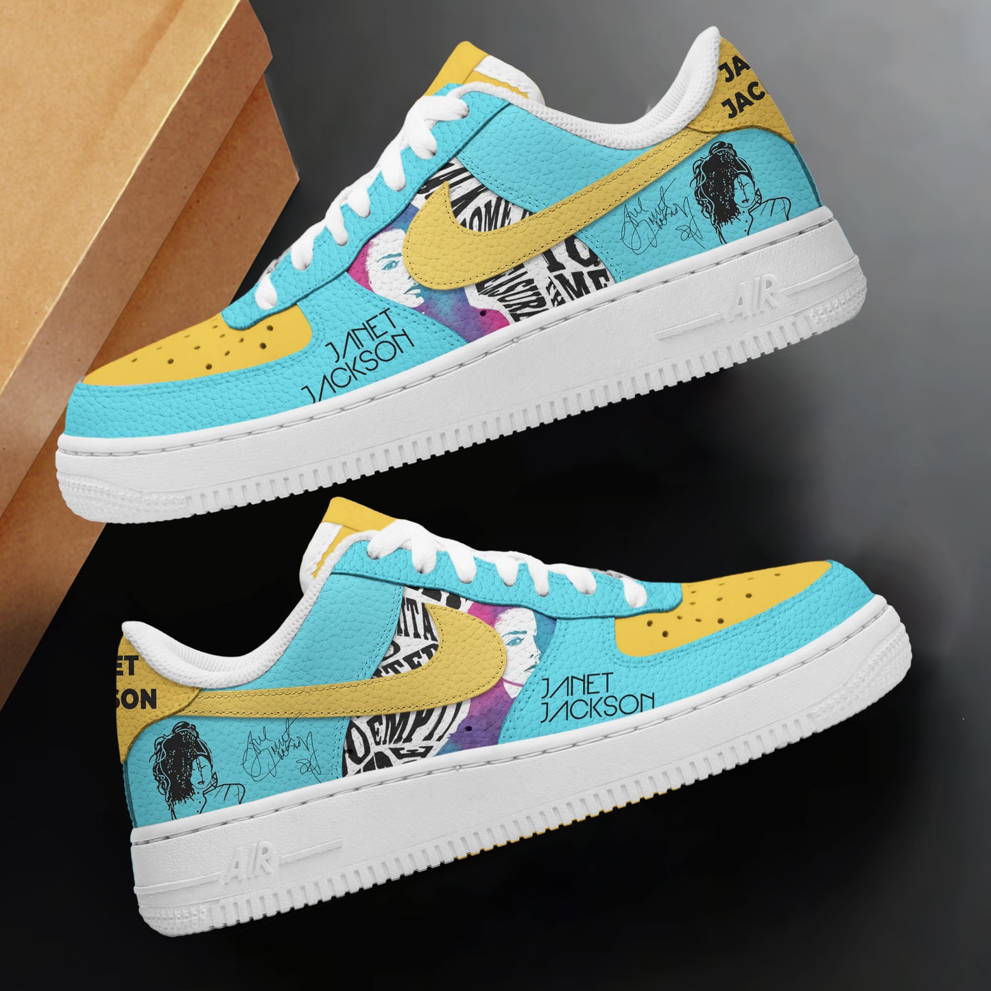 Ideafootwear Janet Jackson Air Low-Top Sneakers Shoes For Men And Women