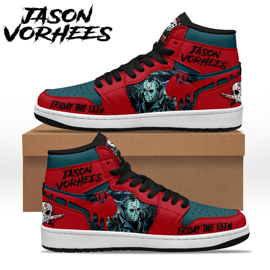 Ideafootwear Jason Voorhees AJ1 High Sneakers Shoes For Men And Women