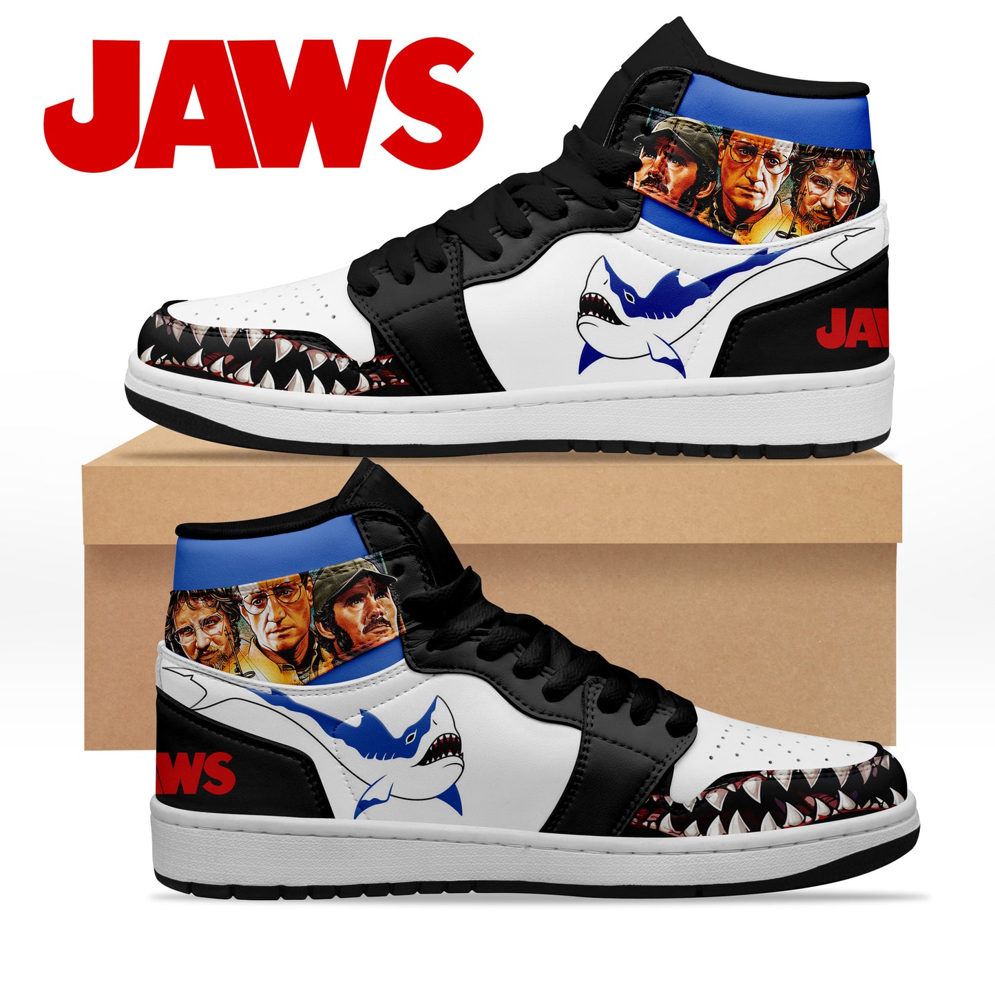 Ideafootwear Jaws AJ1 High Sneakers Shoes For Men And Women
