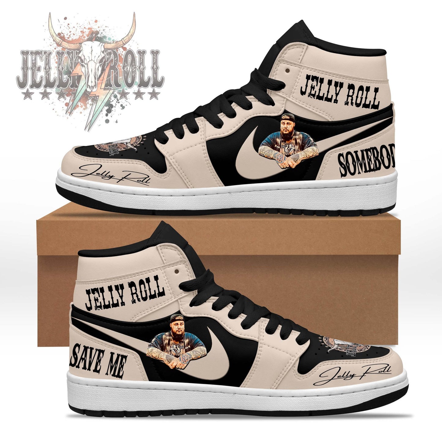 Ideafootwear Jelly Roll AJ1 High Sneakers Shoes For Men And Women