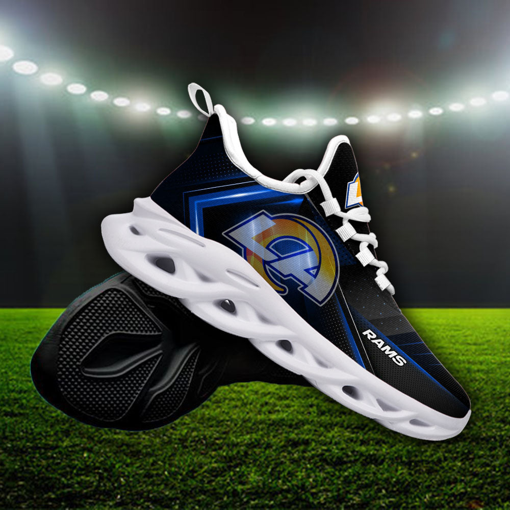 Ideafootwear Los Angeles Rams NFL Max Soul Shoes Sneakers For Men And Women