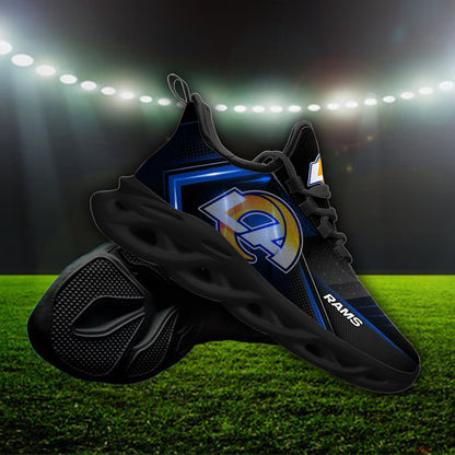 Ideafootwear Los Angeles Rams NFL Max Soul Shoes Sneakers For Men And Women