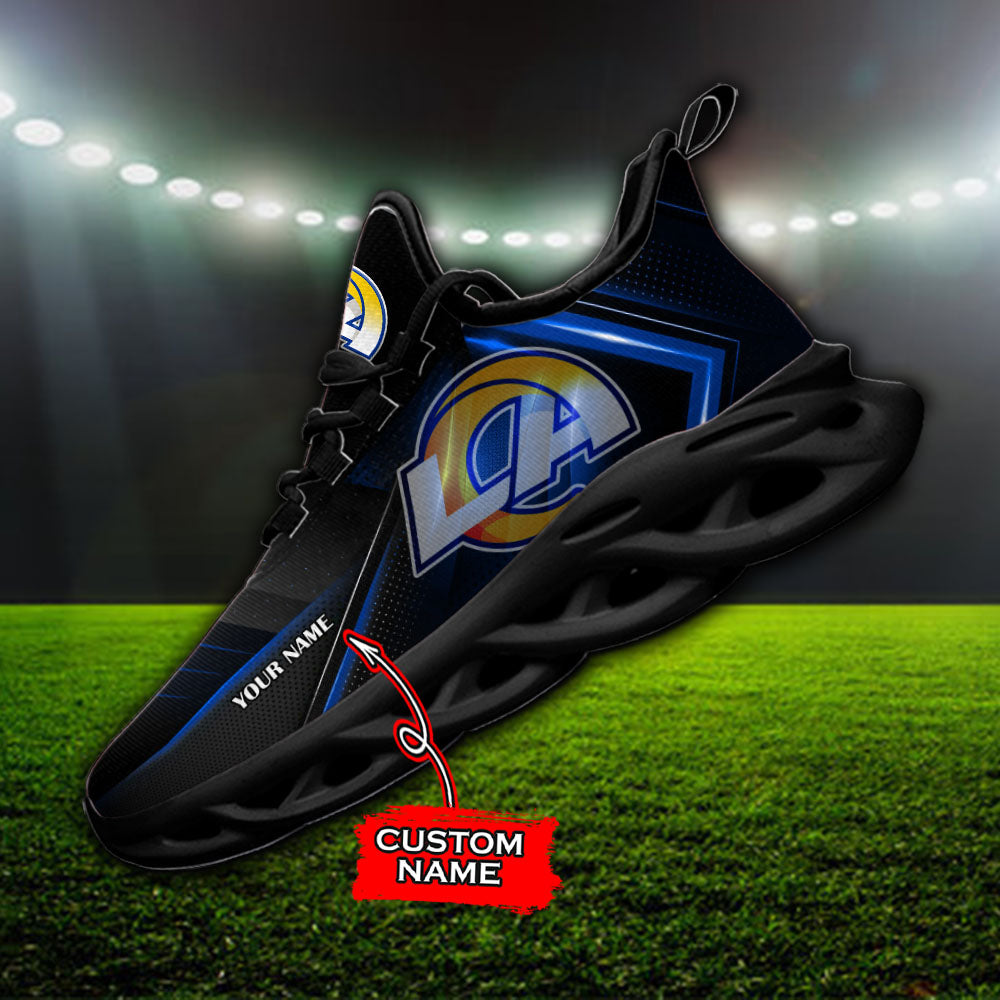 Ideafootwear Los Angeles Rams NFL Max Soul Shoes Sneakers For Men And Women