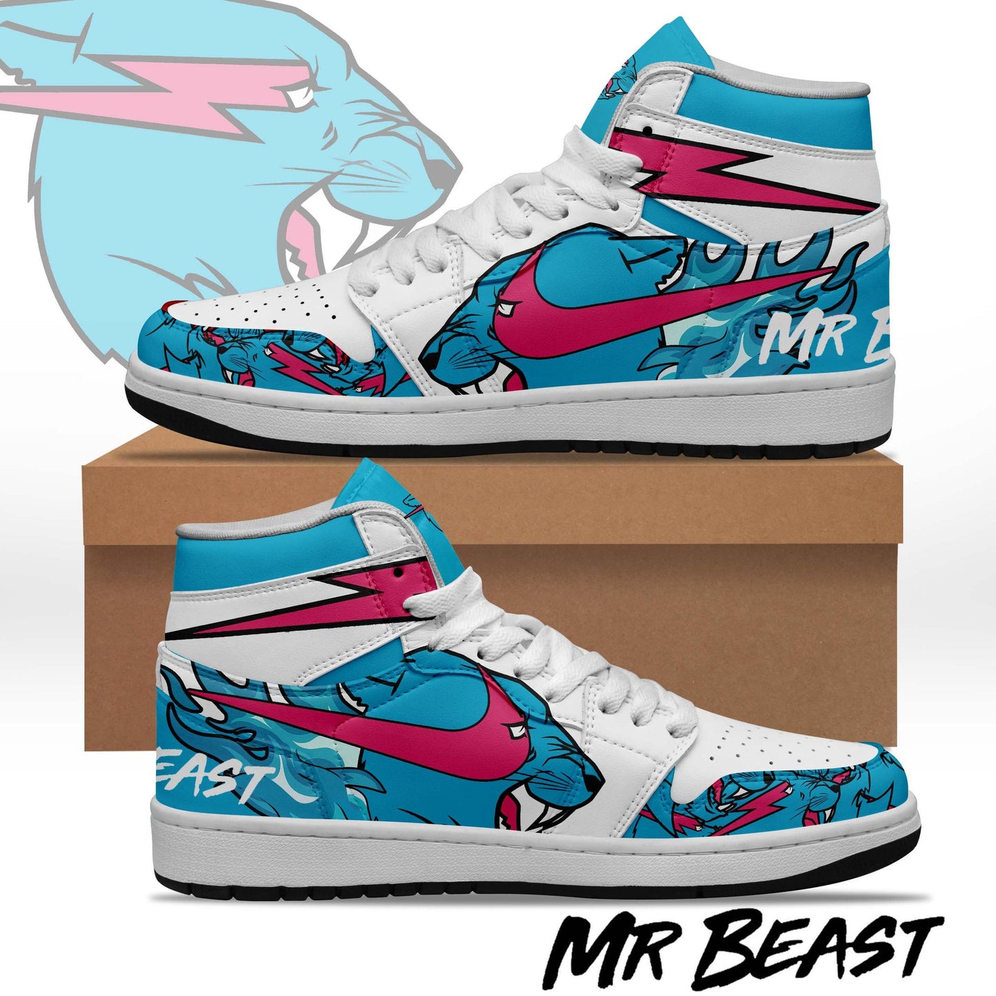 Ideafootwear Mr Beast AJ1 High Sneakers Shoes For Men And Women