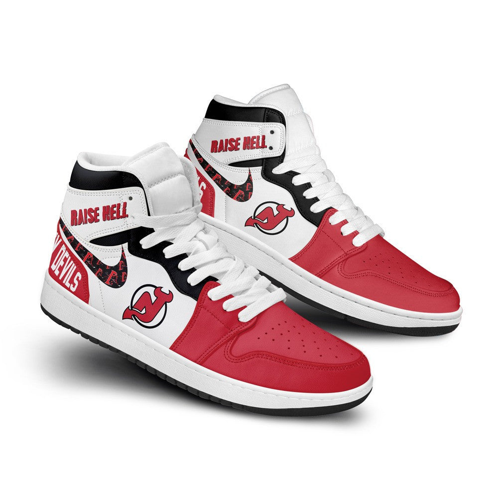 Ideafootwear New Jersey Devils AJ1 High Sneakers Shoes For Men And Women