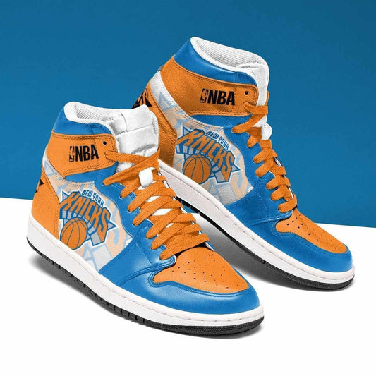 Ideafootwear New York Knicks NBA AJ1 High Sneakers Shoes For Men And Women